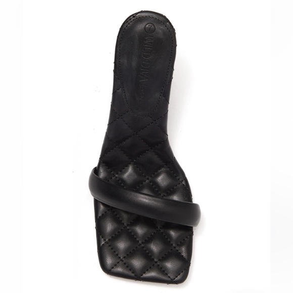 WILD DIVA LOUNGE Quilted Slide High Heel Sandal - Picture 9 of 9
